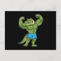 Krokodil als Bodybuilder extrem