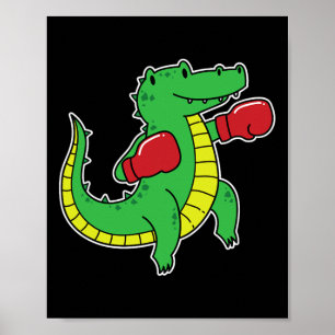 Krokodil Boxing Poster