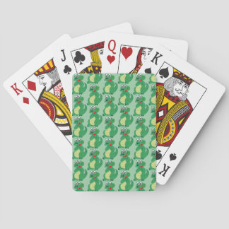 Krokodil Design mit beliebigem Hintergrund Spielkarten