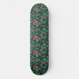 Krokodil-Dschungel-Träume Nahtloses Oberflächenmus Skateboard