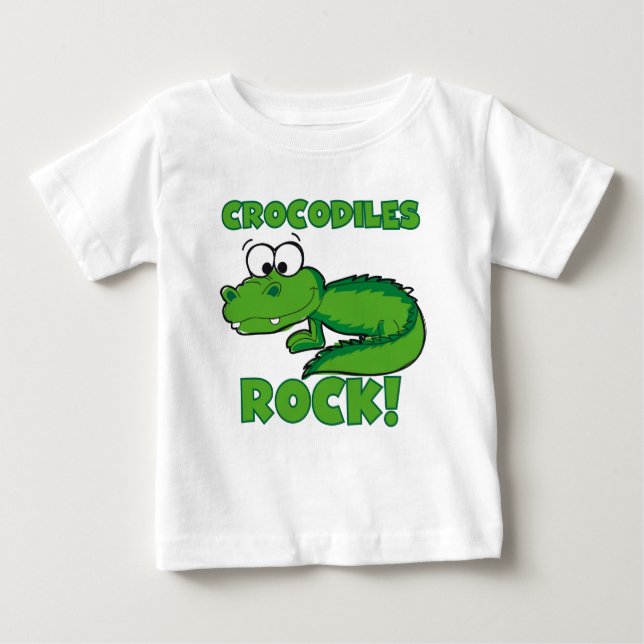 Krokodil-Felsen Baby T-shirt (Vorderseite)