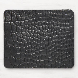 KROKODIL-FELSEN Schwarz-Alligatormausunterlage Mousepad