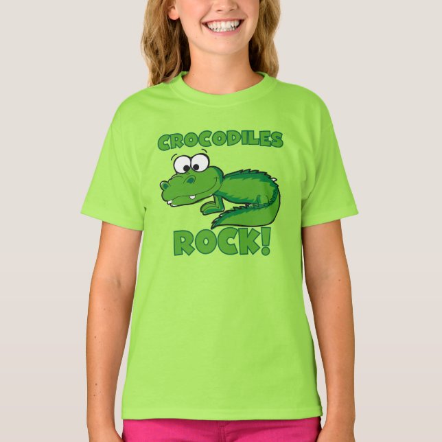 Krokodil-Felsen T-Shirt (Vorderseite)