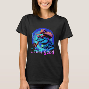 Krokodil fühlt sich gut komisch T - Shirt an