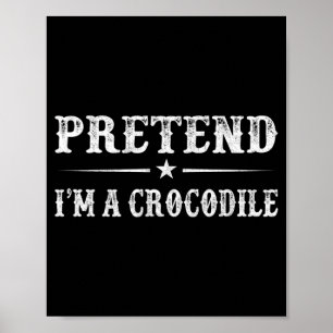 Krokodil Halloween Familien-Matching Poster