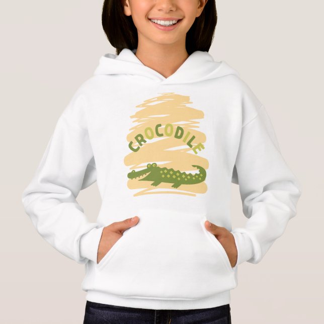 Krokodil Hoodie (Vorderseite)