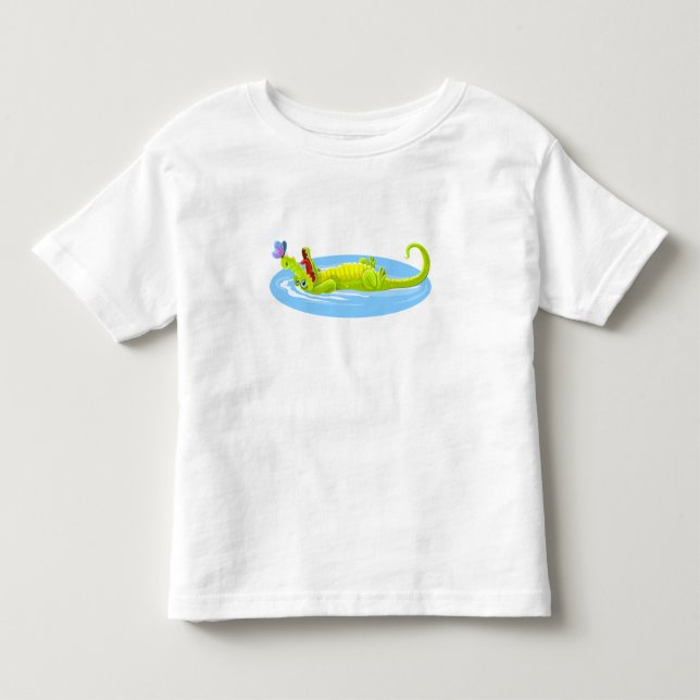 Krokodil Kleinkind T-shirt (Vorderseite)