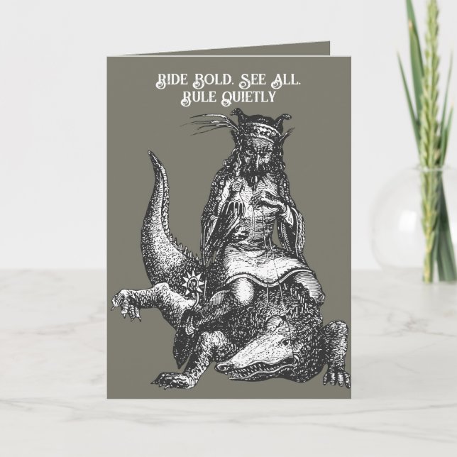 Krokodil König der Schatten Karte (Vorderseite)