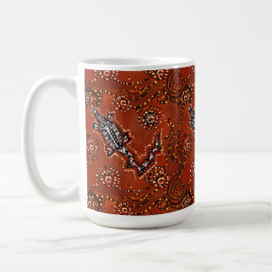 KROKODIL KUNST KAFFEETASSE