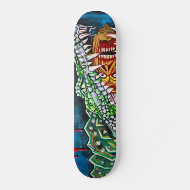 Krokodil-Lutscher-Skateboard Skateboard (Vorderseite)