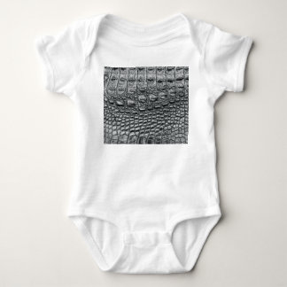 Krokodil Noir: Schwarze Leder-Mystik Baby Strampler