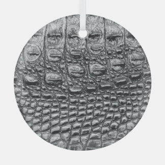 Krokodil Noir: Schwarze Leder-Mystik Ornament Aus Glas