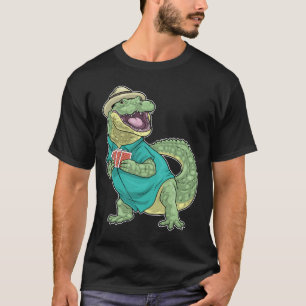 Krokodil Poker Pokerkarten Kartenspiel T-Shirt