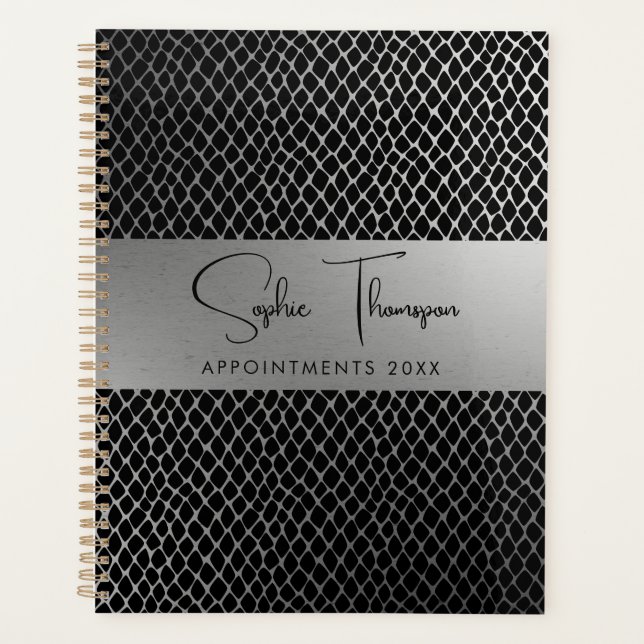 Krokodil-Silber-Neujahr Planer (Vorderseite)