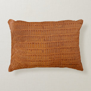 Krokodilalligatorenledertextur nah  dekokissen