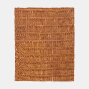 Krokodilalligatorenledertextur nah  fleecedecke
