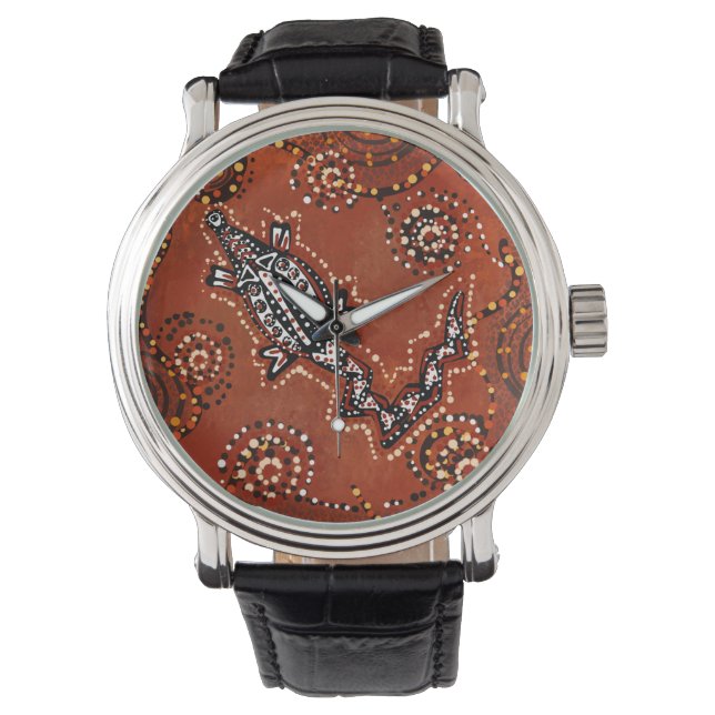 KROKODILE ART ARMBANDUHR (Vorderseite)