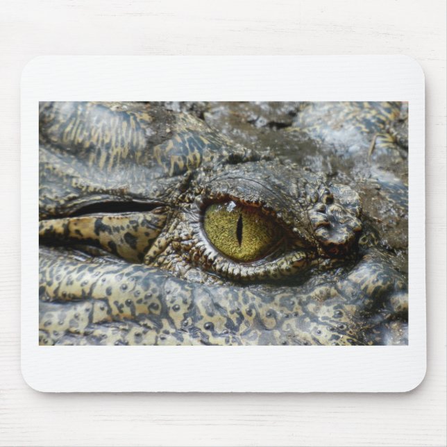 Krokodile-Augen-Gesicht Tier personalisieren Gaume Mousepad (Vorne)