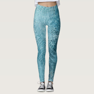 Krokodile Batik: Texturierte Stoffkunst Leggings