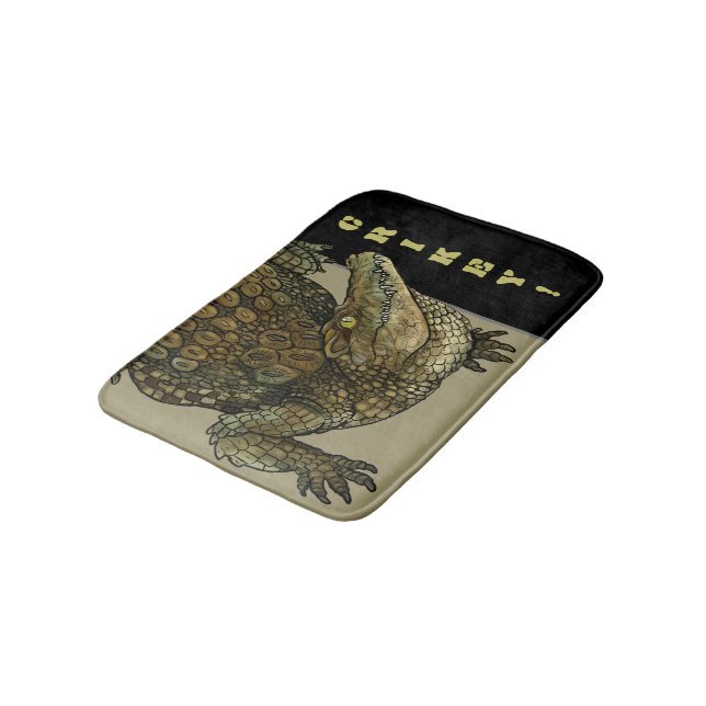 Krokodile Crikey! Badematte (Schrägansicht)