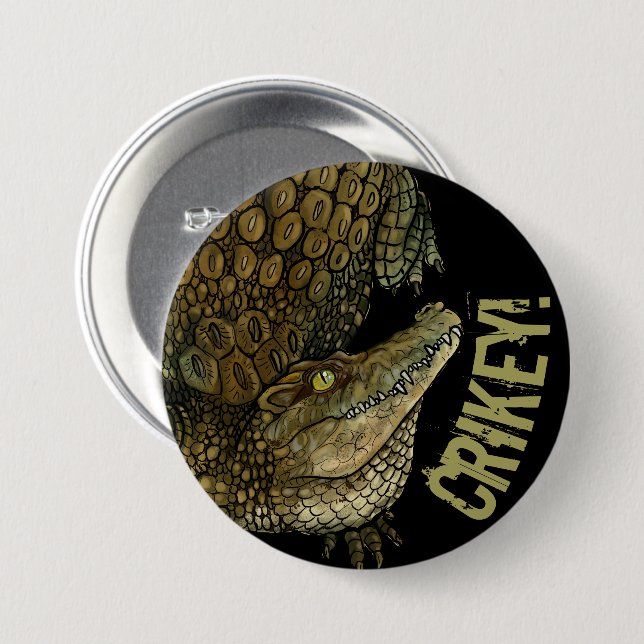 Krokodile Crikey! Button (Vorne & Hinten)
