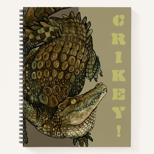 Krokodile Crikey! Notizbuch (Vorderseite)