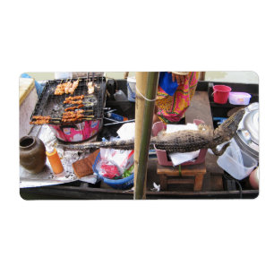 Krokodile Fleisch GRILLEN ... Thailand Street Food