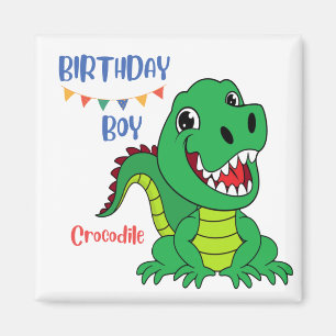 Krokodile-Geburtstag, Kleinkind zum Geburtstag Magnet