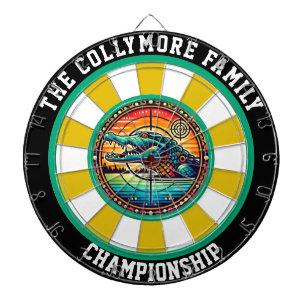 Krokodile im Lago Maggiore Dartscheibe