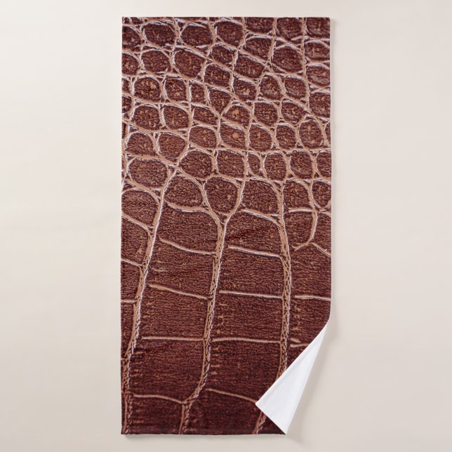 Krokodile Ledermuster abstrakt,Alligator,Tier Badehandtuch (Badehandtuch)