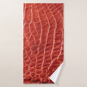 Krokodile Ledertextur Badehandtuch