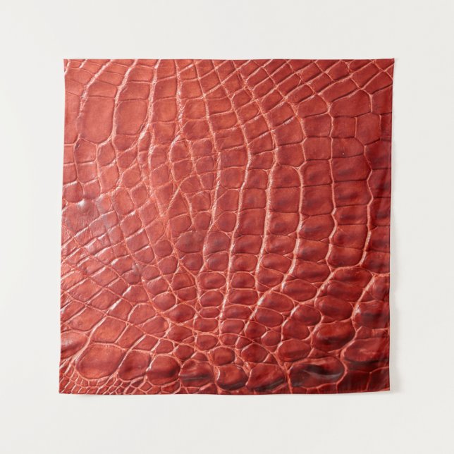 Krokodile Ledertextur Wandteppich (Vorderseite)