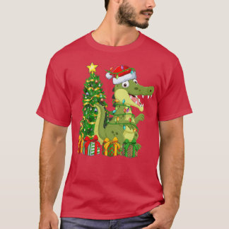 Krokodile Lighting Xmas Tree Matching Crocodile ch T-Shirt