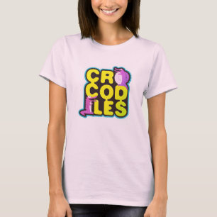 Krokodile mit zwei glücklichen Kroketten - lebhaf T-Shirt