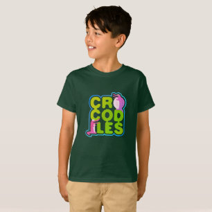 Krokodile mit zwei glücklichen Krokodilen - grüne T-Shirt