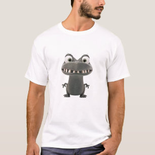 Krokodile Niedlich Adorable Humour Illustration T-Shirt