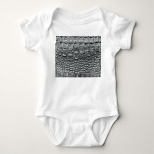 Krokodile Noir: Mystik aus schwarzem Leder Baby Strampler