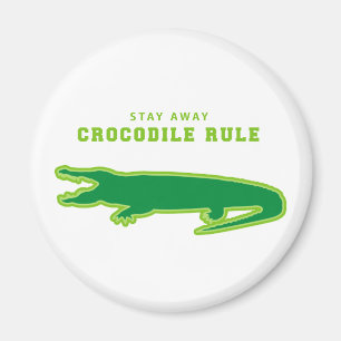 Krokodile-Regel (grün) Magnet