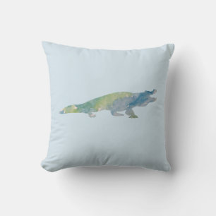 Krokodile Reptilien Aquarellfarben Kissen Kissen