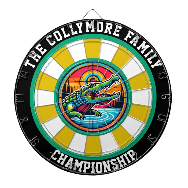 Krokodile-Seekreis Dartscheibe (vorne)