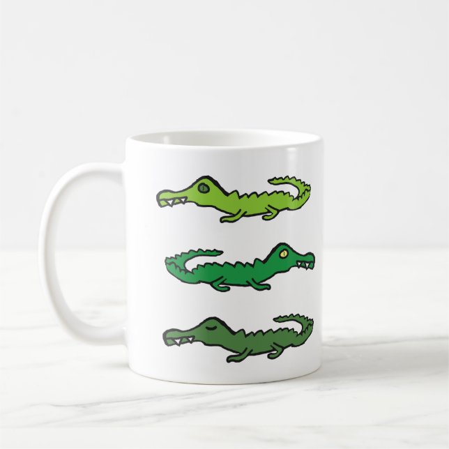 Krokodile und Alligatoren Kaffeetasse (Links)