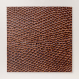 Krokodilhaut: Braune Lederoptik Puzzle