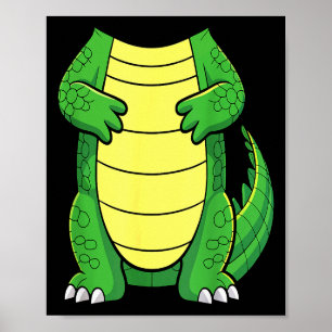 Krokodilkörper-Shirt Erwachsene Kinder Männer Frau Poster