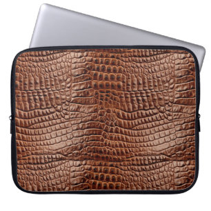 Krokodilleder-Druck Laptop-Hülle 15" Laptopschutzhülle