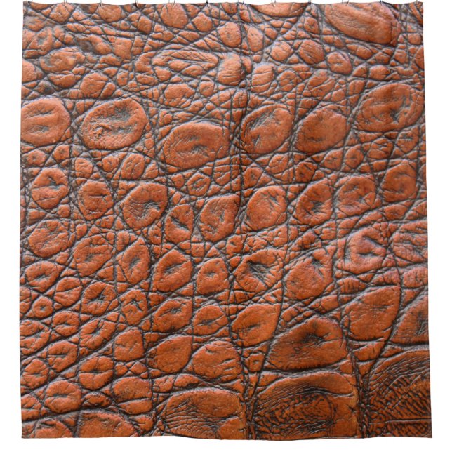 Krokodilleder-Fake-Look Duschvorhang (Vorderseite)