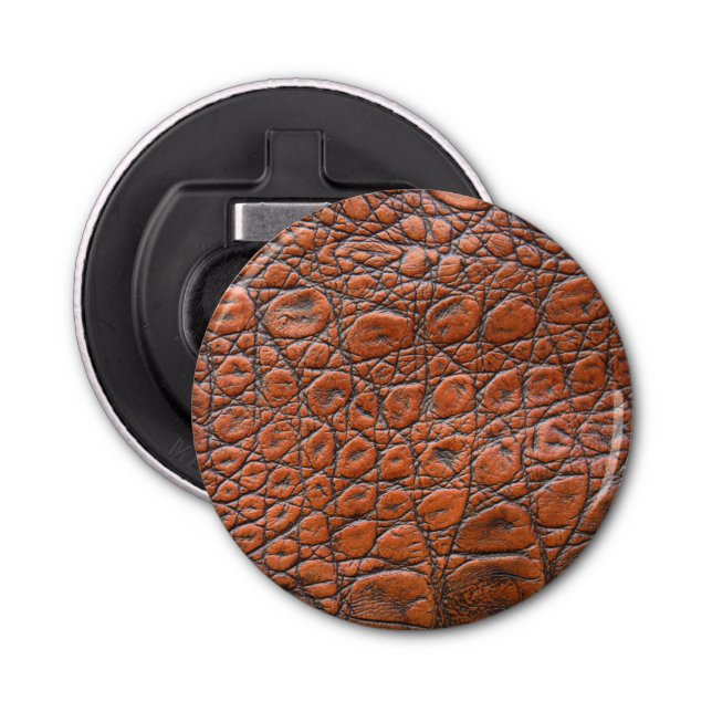 Krokodilleder-Fake-Look Flaschenöffner (Vorderseite)