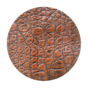 Krokodilleder-Fake-Look Schneidebrett