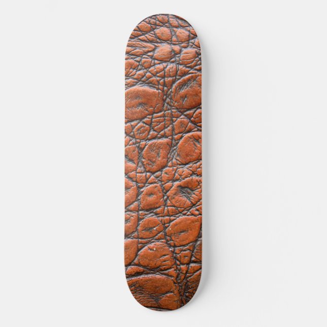 Krokodilleder-Fake-Look Skateboard (Vorderseite)