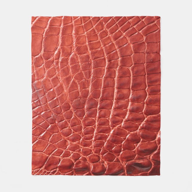 Krokodillederstruktur Fleecedecke (Vorderseite)