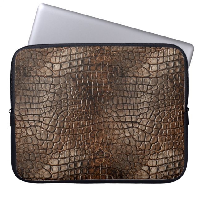 Krokodilmuster Laptop Hülle 15" Laptopschutzhülle (Vorderseite)